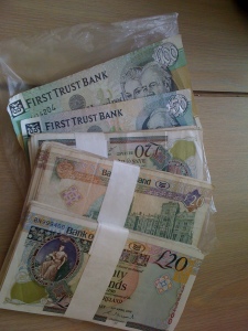 a wad of banknotes